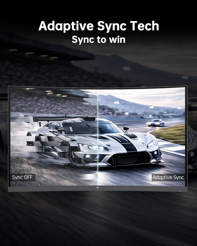 KTC 24 Inch Curved 240Hz Gaming Monitor, FHD 1500R Curved Computer Monitor 1080P, 3000:1 Contrast, Adaptive Sync, HDR, MPRT 1ms, HDMI DisplayPort, Low Blue Light, Tilt, VESA Mount, H24S17P - Image 4