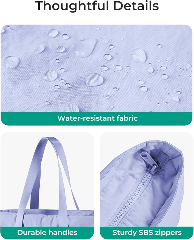 BAGSMART Tote Bag for Women, Tote Bag with Zipper Work Tote with Compartments Nurse Shoulder Hanbag for Travel, Gym - Image 6