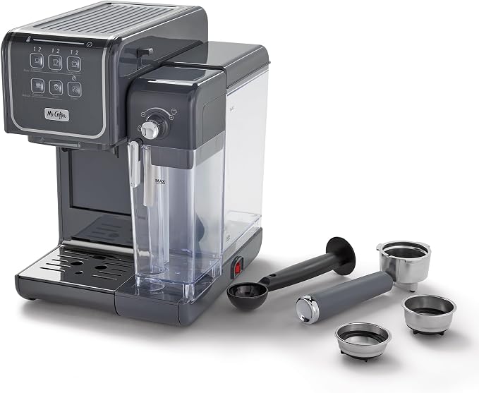 Mr. Coffee One-Touch CoffeeHouse+ Espresso, Cappuccino, and Latte Maker Home Coffee Machine with 19-Bar Italian Pump, and Milk Frother Ideal for Latte, Espresso, and Coffee Lovers - Image 2