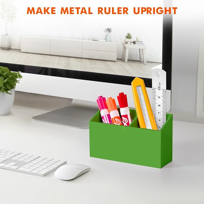 BEYGORM Magnetic Dry Erase Marker Holder for Whiteboard & Refrigerator | Non-slip Acrylic Pen Holder for Classroom, Fridge Magnet, Locker Organizer Accessories, Teacher & School Supplies(Green) - Image 6