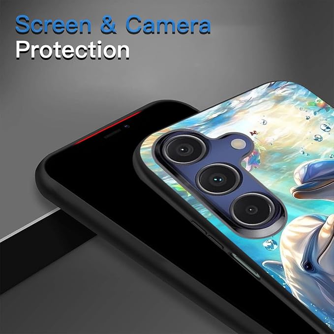Designed for Galaxy A16 5G Phone Case,Slim Silicone Shockproof Protective Case for Galaxy A16 5G 6.7 inch,Dolphin - Image 5