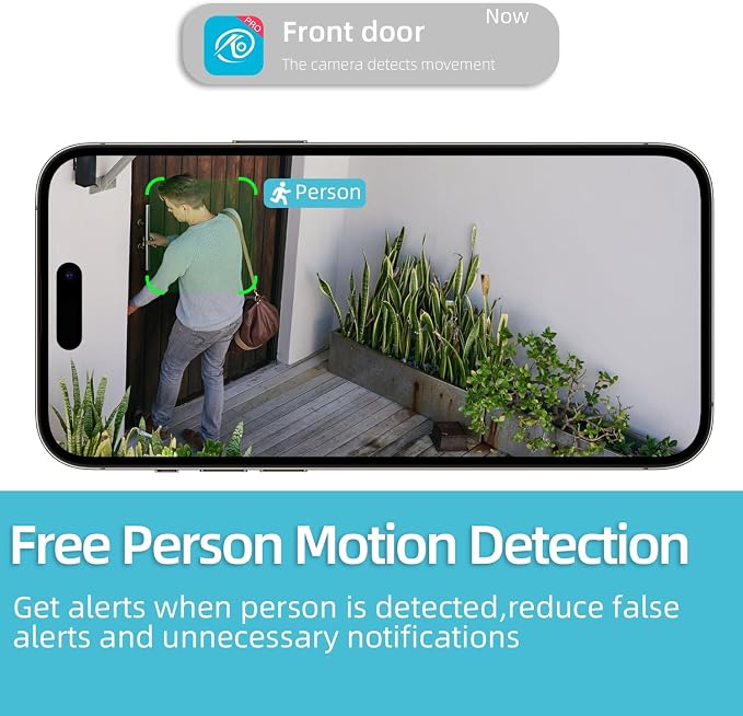 5G/2.4GHz WiFi Security Cameras Wireless Outdoor,2K Battery Home Security Camera with AI Detection,Siren, Surveillance Indoor Home Camera, Color Night Vision,2-Way Talk,IP65, Cloud/SD, Works Alexa - Image 7