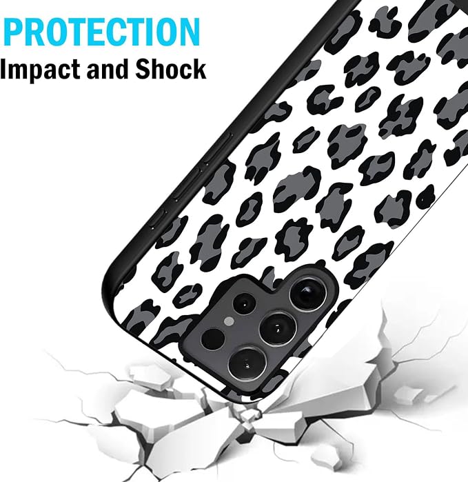 Designed for Galaxy S25 Ultra Phone Case,Slim Silicone Shockproof Protective Case for Galaxy S25 Ultra 6.8 inch,Leopard Print - Image 2