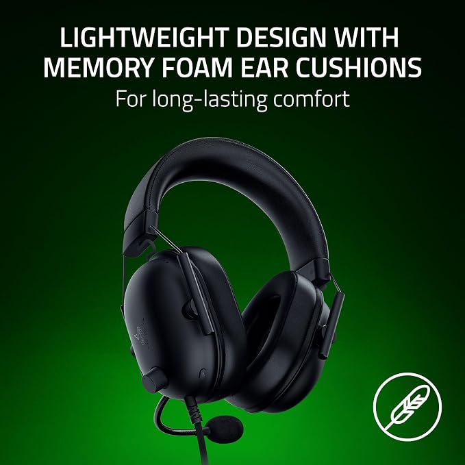 Razer BlackShark V2 X Xbox Gaming Headset, 3.5mm Audio Jack, Black | 50mm Drivers, Cardioid Mic, Lightweight, Comfortable Noise Isolating Earcups, for Xbox Series X, Series S, PS5, PC, Switch - Image 5
