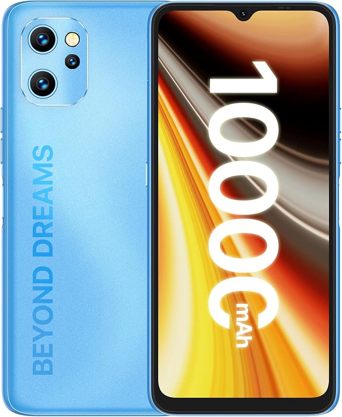 UMIDIGI Power 7 MAX Unlocked Cell Phone,6GB+128GB 10000mAh Battery,6.7" Full Screen + 48MP AI Triple Camera Android Smartphone,NFC,GPS,Face & Fingerprint,BLE 5.0, WiFi 2.4GHz/5GHz,Warranty,Blue by UMIDIGI