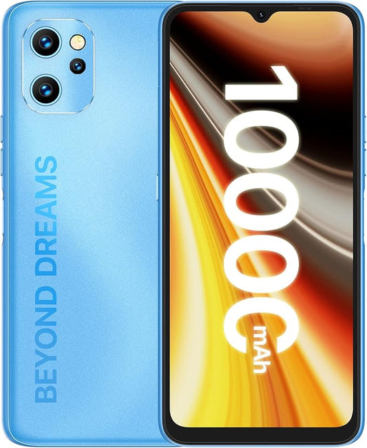 UMIDIGI Power 7 MAX Unlocked Cell Phone,6GB+128GB 10000mAh Battery,6.7" Full Screen + 48MP AI Triple Camera Android Smartphone,NFC,GPS,Face & Fingerprint,BLE 5.0, WiFi 2.4GHz/5GHz,Warranty,Blue by UMIDIGI