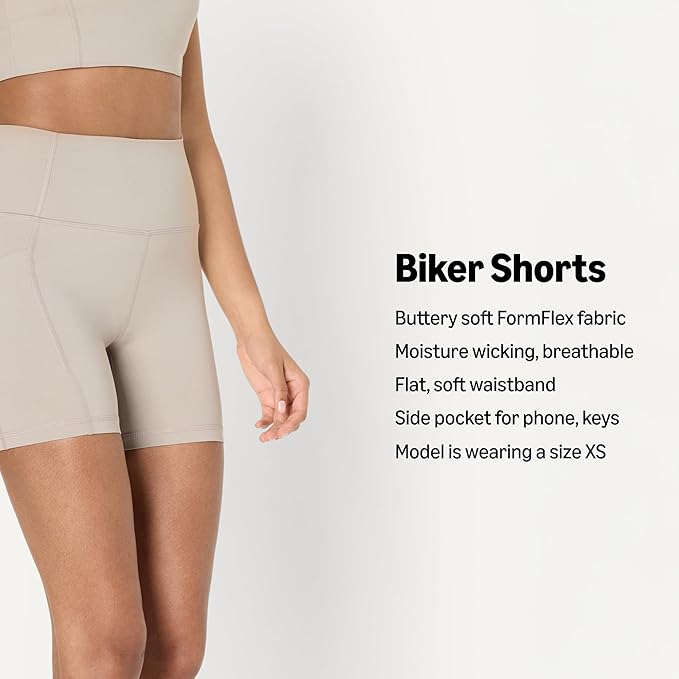 Amazon Essentials Women's Active FormFlex Buttery Soft High Waist Biker Shorts - Image 4