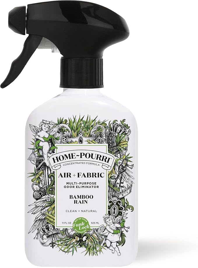 Home-Pourri Air + Fabric Multi-Purpose Odor Freshener Spray, Bamboo Rain, 11 Fl Oz - Jasmine, Bamboo and Fresh Grass by Unknown
