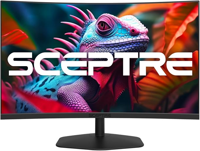 Sceptre Curved 27-inch Prime Gaming Monitor 1500R 100Hz HDMI X2 DisplayPort 1ms 100% sRGB, Build-in Speakers Machine Black 2025 (C275W-FW100T Series) - Image 2