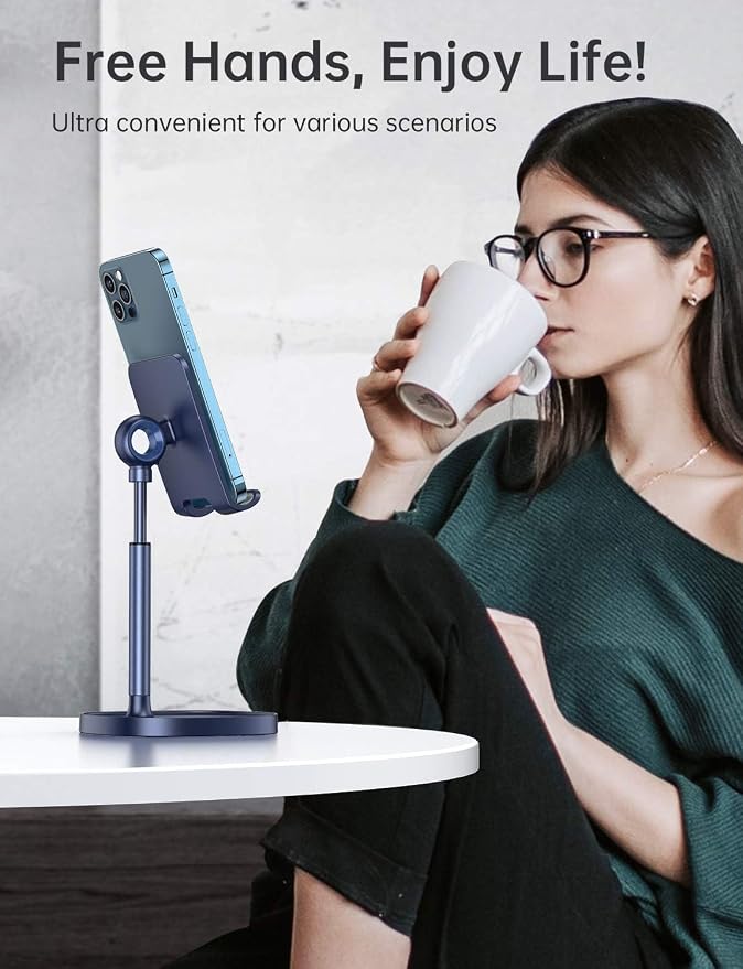LISEN Cell Phone Stand Phone Holder for Desk, Gaming for Nintendo Switch | Desk Organizers and Accessories, Room Accessories, Adjustable Cell Phone Stand Compatible with Switch iPad, 4-10 in Devices - Image 5