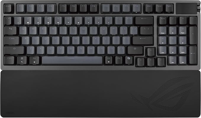 ASUS ROG Azoth 96 HE Wireless Hall Effect Gaming Keyboard – 96% Full-Size, Tri-Mode, Hot Swappable Magnetic Switch, Rapid Trigger, Speed Tap, 8K Hz Polling, Color OLED Screen, ABS Keycaps – Black - Image 18