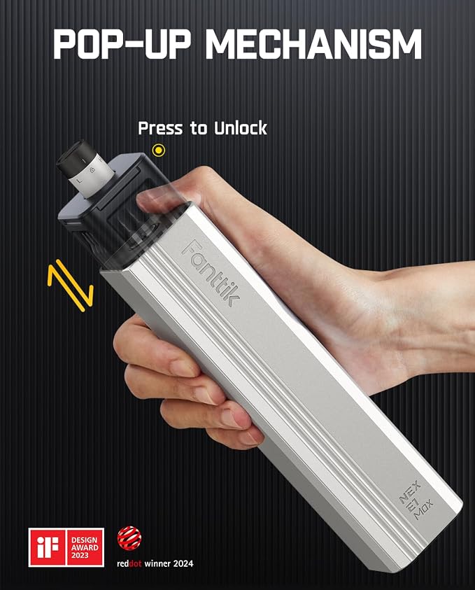 Fanttik E1 Max Precision Electric Screwdriver, Mini Screwdriver Set(Silver) | 50 Magnetic Bits, Magnetic Storage, 0.2N.m, 5/32‘’ Precision Repair Tool Kit for Electronics Phone Camera Laptop Watch - Image 3