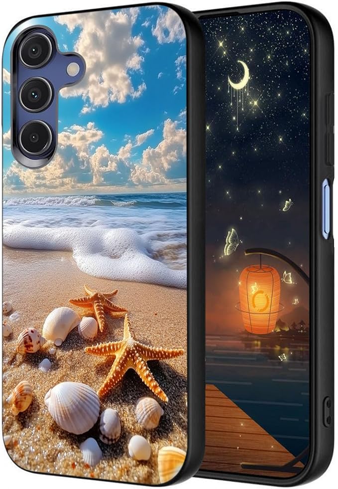 Designed for Galaxy A17 5G Phone Case,Slim Silicone Shockproof Protective Case for Galaxy A17 5G 6.7 inch,Beach Shell by Unknown