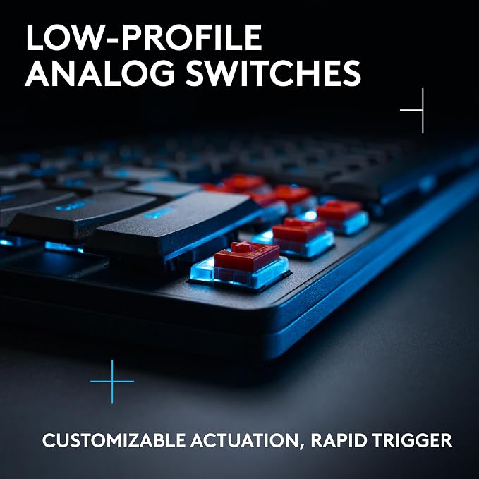 Logitech G515 TKL Rapid Wired Gaming Keyboard (Hall-Effect) - Black | Fully customizable, analog switches, rapid trigger, ultra-slim, USB-A port connection - Image 2