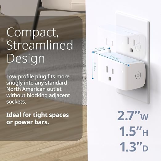 D-Link PM-01M Wi-Fi Smart Plug, Aquila PRO AI & Matter Supported, Compact Design, 15A/1800W Max, Energy Monitoring, Easy Bluetooth Setup, Works with Alexa & Google Home, Flame-Retardant, UL Certified - Image 3