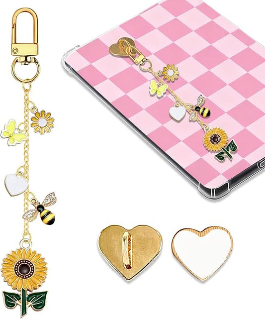 Charm Chains for Kindle,Cute E-reader Phone Charm Bracelets Accessories Compatible for Kindle E-Reader Phone iPad AirPod,Gifts for Reader Booklovers by Unknown