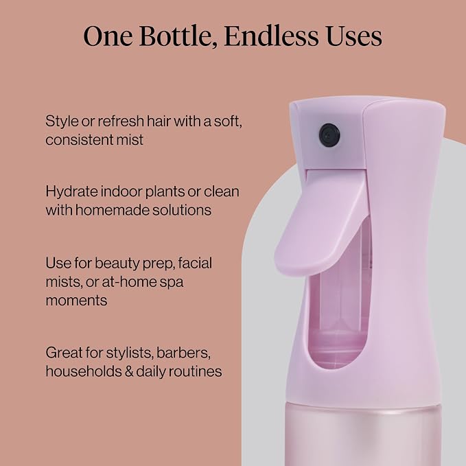 Kitsch Continuous Spray Bottle for Hair – Sheer Violet, 150ml | Fine Mister Spray Bottle & Water Spray Bottle – Recycled Hair Spray Bottle – Spray Bottles for Cleaning, Styling, & More - Image 6