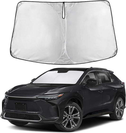 EcoNour Windshield Sunshade Compatible for Toyota bZ4X 2023 2024 2025, Sun Visor for Front Windshield & Window Sun Shade Cover, UV Heat Blocker & Protector, Car Accessories by EcoNour