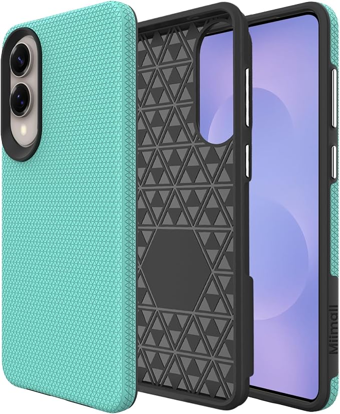 Miimall Slim ＆ Rugged for Samsung S25 Edge Case, 10FT Military Shockproof Dropproof, Anti-Slip Grip Anti-Scratch Dustproof Men Thin Heavy Duty Protective Case for Galaxy S25 Edge, Mint Green by Miimall