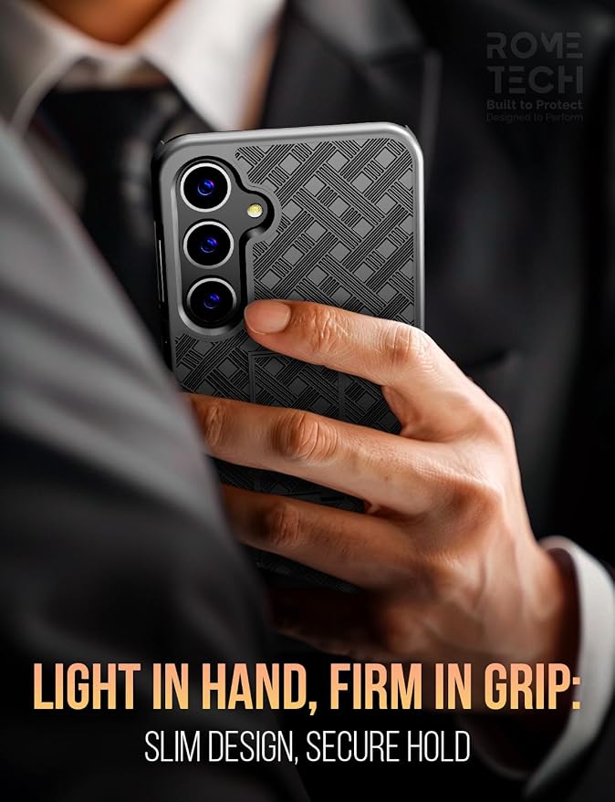 Designed for Samsung Galaxy S24 Case with Belt Clip Holster | Rugged Holster & Protective Phone Case Combo with Anti-Slip Texture - Black - Image 6