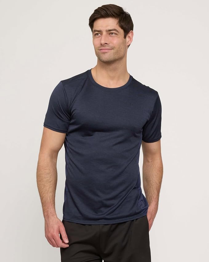 5 Pack Men's Dry Fit Short Sleeve T-Shirt Gym Workout Athletic Running Tee | Cooling, Moisture-Wicking, Crew Neck, Quick-Dry, Breathable, Active, Exercise, Fitness, Basketball, Cycling, Hiking, Tennis - Image 2