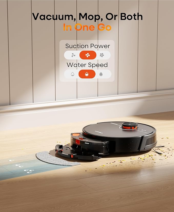 Robot Vacuum and Mop 7000Pa LiDAR Self-Empty Station | Robot Vacuum Ultra quiet cleaning, Alexa voice control, customizable no-go zones for multi-floor households carpets pet hair - Image 5