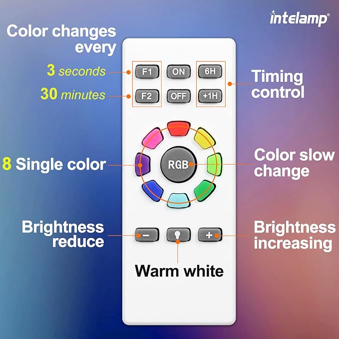 intelamp Solar Pathway Lights Outdoor, 2 Pack 9 Color Changing with Remote Control, Dusk to Dawn Solar Powered Waterproof LED Ground Lighting for House Outside Lawn Garden Yard Patio - Image 8