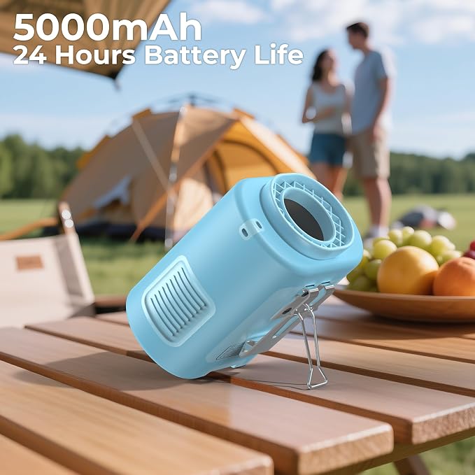 AMACOOL Mini Portable Waist Fan Clip on, Birthday Gifts for Mother Mom Her Girl, 13000RPM Rapid-Cooling Personal Neck Fans, Wearable Shirt Belt Fan for Women Men Outdoor Work Jobsite Travel Camping - Image 3