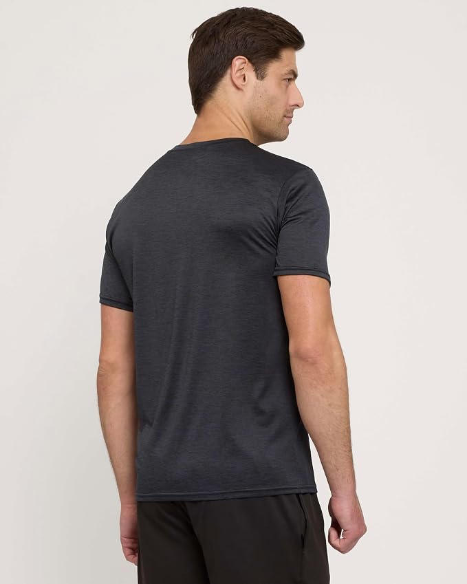 5 Pack Men's Dry Fit Short Sleeve T-Shirt Gym Workout Athletic Running Tee | Cooling, Moisture-Wicking, Crew Neck, Quick-Dry, Breathable, Active, Exercise, Fitness, Basketball, Cycling, Hiking, Tennis - Image 7