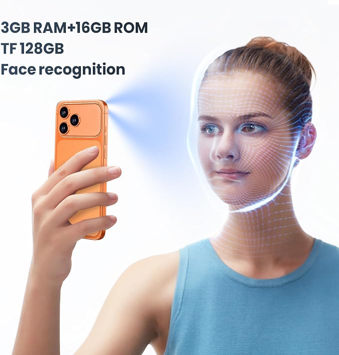 Unlocked 4G LTE Android Phone, 6.6-inch Screen, 3GB RAM + 16GB ROM/TF 256GB, Dual SIM, Dual Camera, Suitable for Beginners (97dark) - Image 7