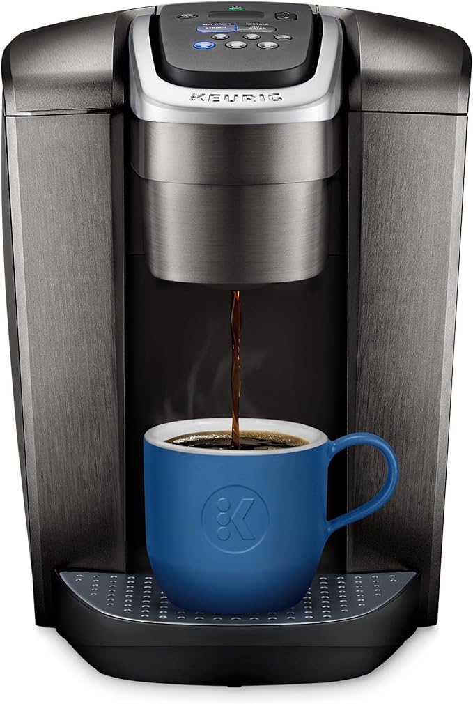 Keurig K-Elite Single Serve K-Cup Pod Coffee Maker, with Strength and Temperature Control, Iced Coffee Capability, 8 to 12oz Brew Size, Programmable, Brushed Slate by Keurig