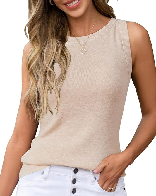 Arach&Cloz Women's Wool Blend Sweaters Non See Through Summer Business Casual Tank 2026 by ArachClozFocusonQuality