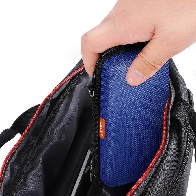 Portable Protection Hard EVA Case for External Battery, Cell Phone, GPS, Hard Drive, USB/Charging Cable, Small Carrying Bag Mesh Inner Pocket, Zipper Enclosure, Universal Travel Pouch Bag - Image 7
