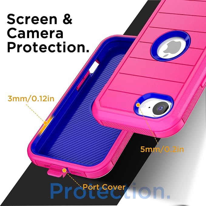 AICase for iPhone 17e/iPhone 16e Case 2026,Heavy Duty Drop Protection Full Body Rugged Shockproof/Drop Proof/Dust Proof Military Protective Tough Durable Cell Phone Cover for iPhone 17e/16e 6.1_6 - Image 5