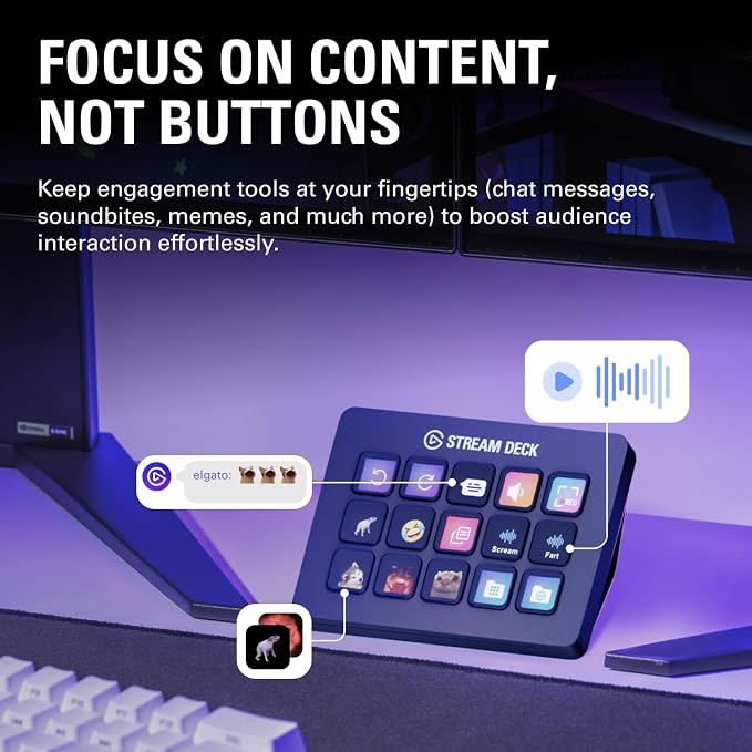 Elgato Stream Deck MK.2 Studio Controller, 15 Macro Keys | Trigger actions in OBS, Twitch, YouTube and more, Visual feedback, Hundreds of plugins, Works with Mac and PC - Image 7