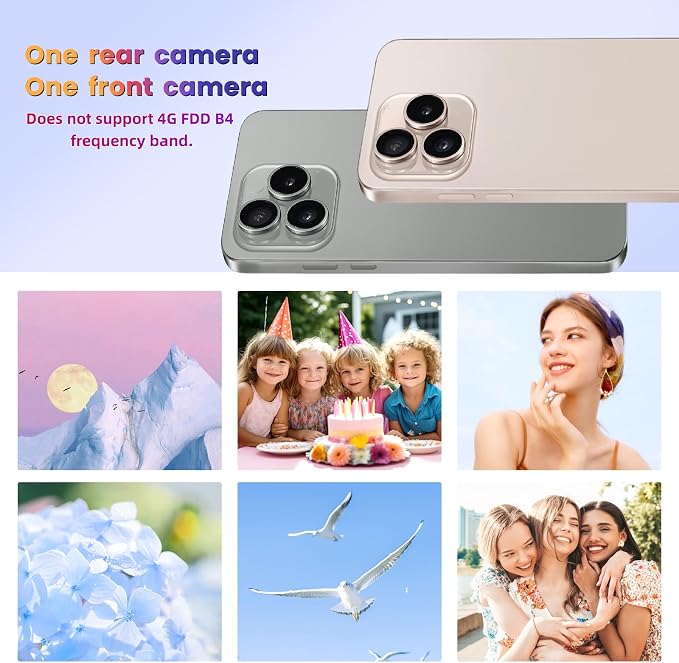 Unlock Phone, 4G Network Android Phone, 5.0-inch Screen, 2GB RAM+16GB ROM/TF 128GB, Dual SIM Cards, Dual Cameras, Suitable for Novice Users (Grey) - Image 6