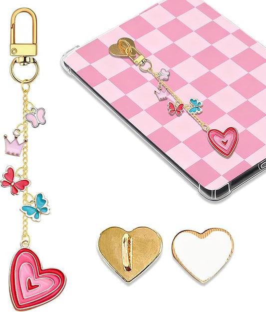 Charm Chains for Kindle,Cute E-reader Phone Charm Bracelets Accessories Compatible for Kindle E-Reader Phone iPad AirPod,Gifts for Reader Booklovers by Unknown