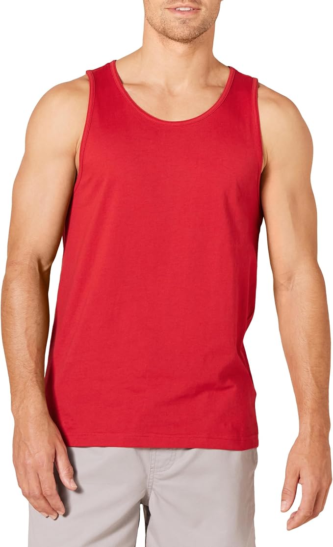 Amazon Essentials Men's Active Quick Dry Tech Stretch Moisture Wicking Lightweight Gym Tank Top by AmazonEssentials