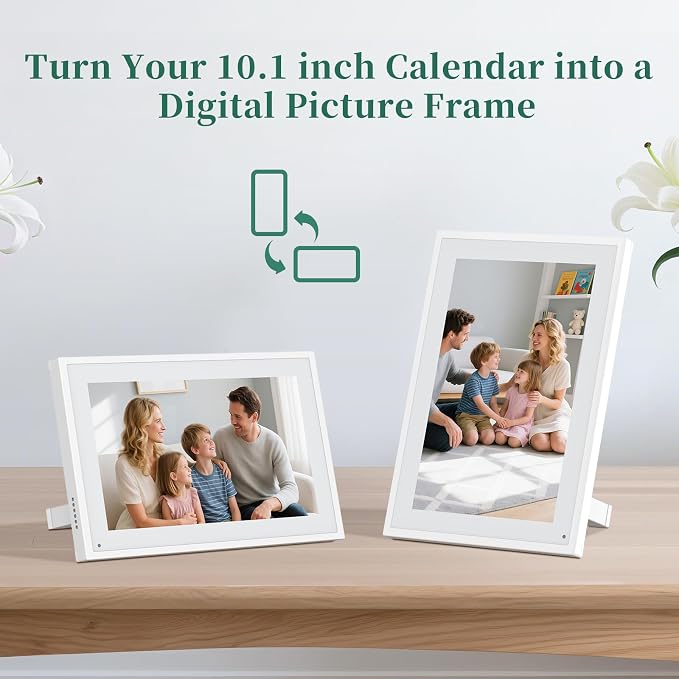 Digital Calendar,10.1 Inch Smart Electronic Calendar Family Planner,IPS HD Touch Screen Home Interactive with WiFi App Control,AI Meal Schedule, Duty Chart,Achievement Rewards-Share Photos,Videos and Sound Reminder,Gifts for Women Men Mom Dad,Desk Cale... - Image 7