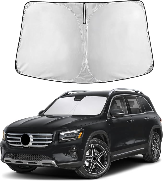 EcoNour Windshield Sunshade Compatible for Mercedes Benz GLB 2020-2024 2025 2026, Sun Visor for Front Windshield & Window Sun Shade Cover, UV Heat Blocker & Protector, Car Accessories by EcoNour
