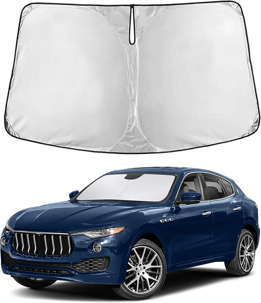 EcoNour Windshield Sunshade Compatible for Maserati Levante 2017-2022 2023 2024, Sun Visor for Front Windshield & Window Sun Shade Cover, UV Heat Blocker & Protector, Car Accessories by EcoNour