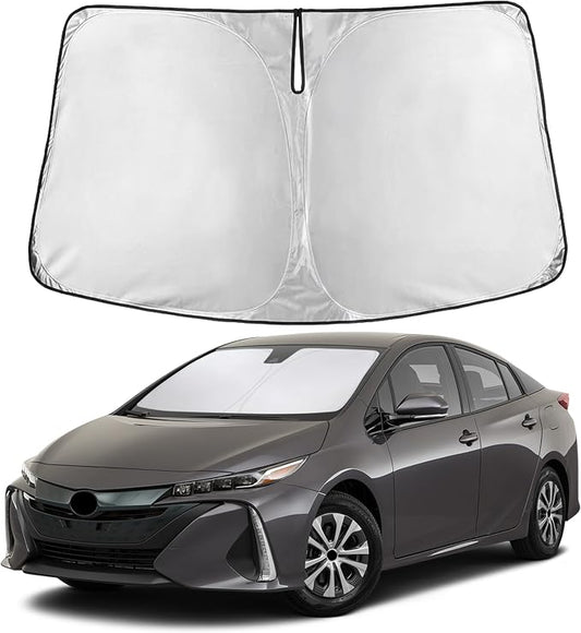 EcoNour Windshield Sunshade Compatible for Toyota Prius Hatchback 2016-2020 2021 2022, (Not for Prius C or Prius V) Sun Visor for Front Window Sun Shade Cover, UV Heat Protector, Car Accessories by EcoNour