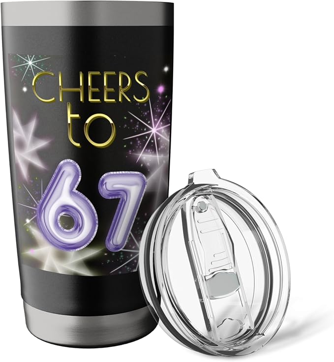 Happy New Year with a 6 7 Zoomer meme vibe. 2026 Countdown Stainless Steel Insulated Tumbler - Image 5