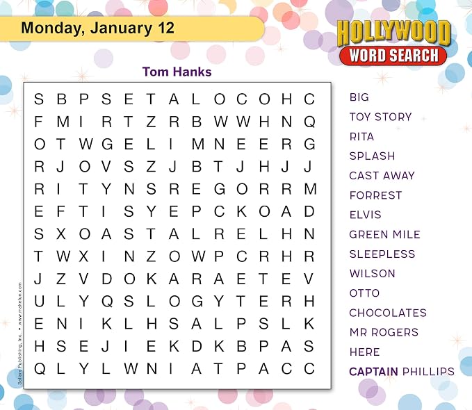 Hollywood Word Search 2026 Daily Desk Calendar: Boxed Page-a-Day Puzzle Calendar with Day-to-Day Word Searches on Movies, Stars & Pop Culture - Image 5