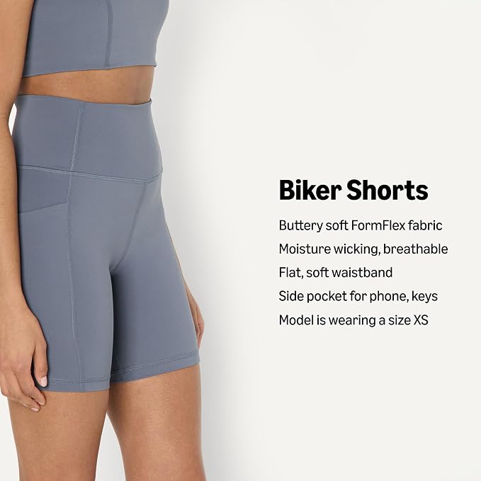 Amazon Essentials Women's Active FormFlex Buttery Soft High Waist Biker Shorts - Image 4