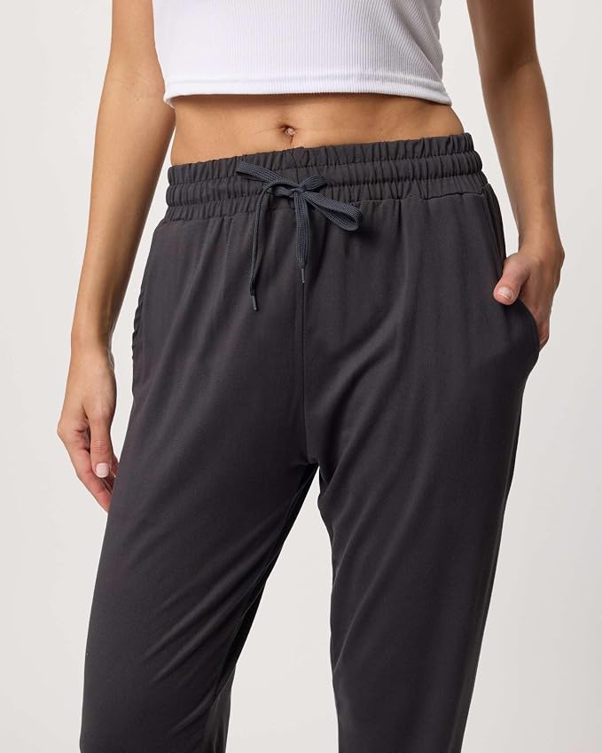 3 Pack Women's Lounge Joggers Sweatpant Active Athletic Yoga Workout Pocket | Available in Plus Size, Ladies Casual, Drawstring Gym Pants, Sleep Bottoms, Hiking, Running, Fitness, Exercise, Pajama, Soft - Image 4