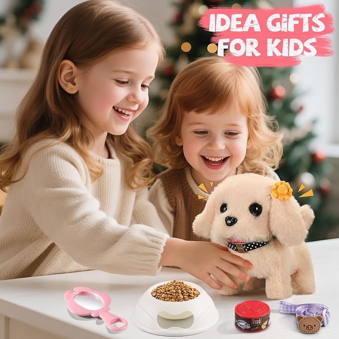 Vanvimen 16 Pcs Robot Dog Toys for Girls, Toys for 3 4 5 6 7 8 Year Old Girls Kids Boys, Realistic Robot Puppy Toy for 5-7 6-8, Ideas Birthday Gifts for Girl 3 4 5 6 Year Old - Image 8