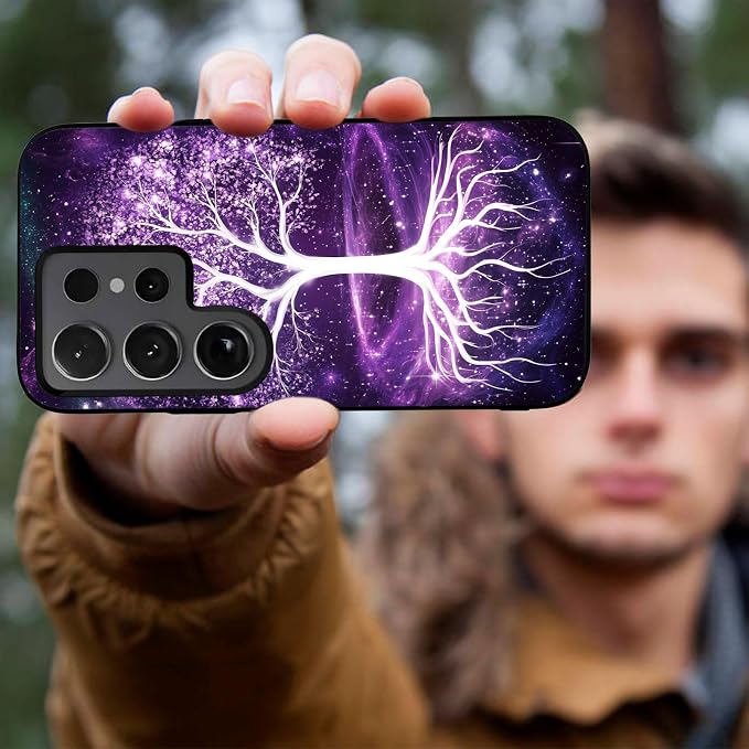 Designed for Galaxy S25 Ultra Phone Case,Slim Silicone Shockproof Protective Case for Galaxy S25 Ultra 6.8 inch,Life Tree - Image 3