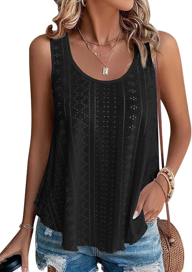 ATHMILE Women's Tank Tops Sleeveless Summer Top Spaghetti Strap Spring Shirt Loose Fit Beach Vacation 2026 Casual by ATHMILE