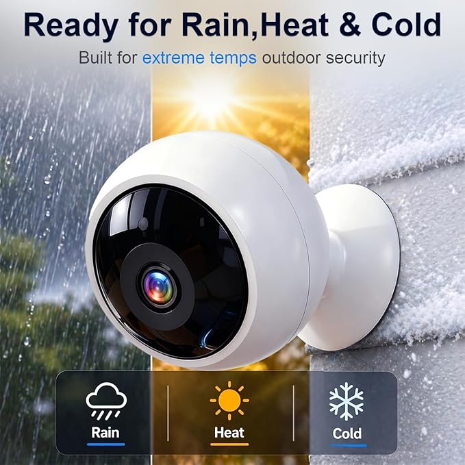 AMTIFO Security Cameras Wireless Outdoor Magnetic: Install-Free Smart Indoor 2K WiFi - Long Battery Life Powered Wireless Cameras for Home Security with AI Motion Detection - Image 5